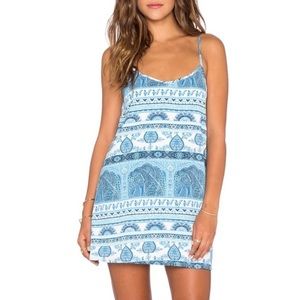Show Me Your Mumu Tenley Tie Dress in Boho Blue